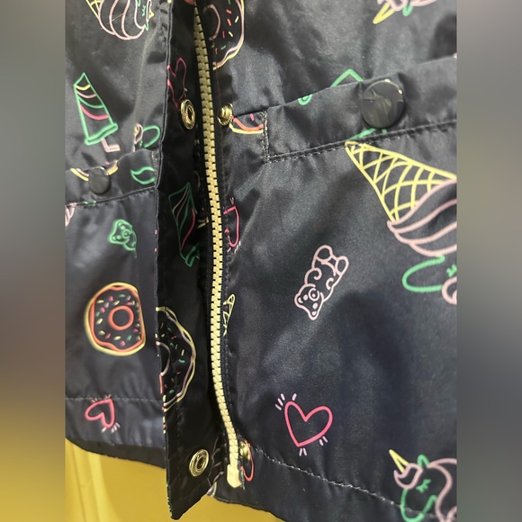 OshKosh Size 18 Months Navy Blue Print Raincoat EUC - Picture 3 of 9